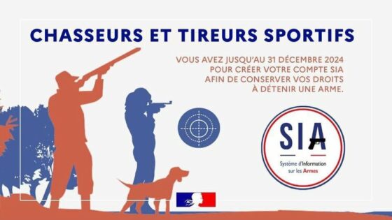 Création obligatoire de compte SIA pour les détenteurs d’armes